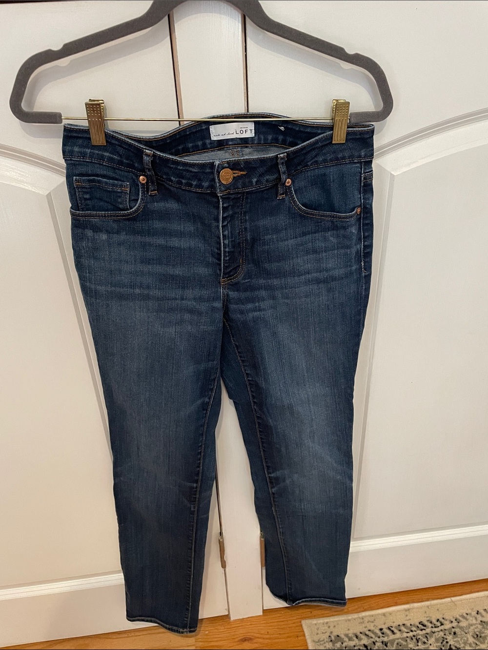 LOFT Women's Dark Blue Stretch Jeans